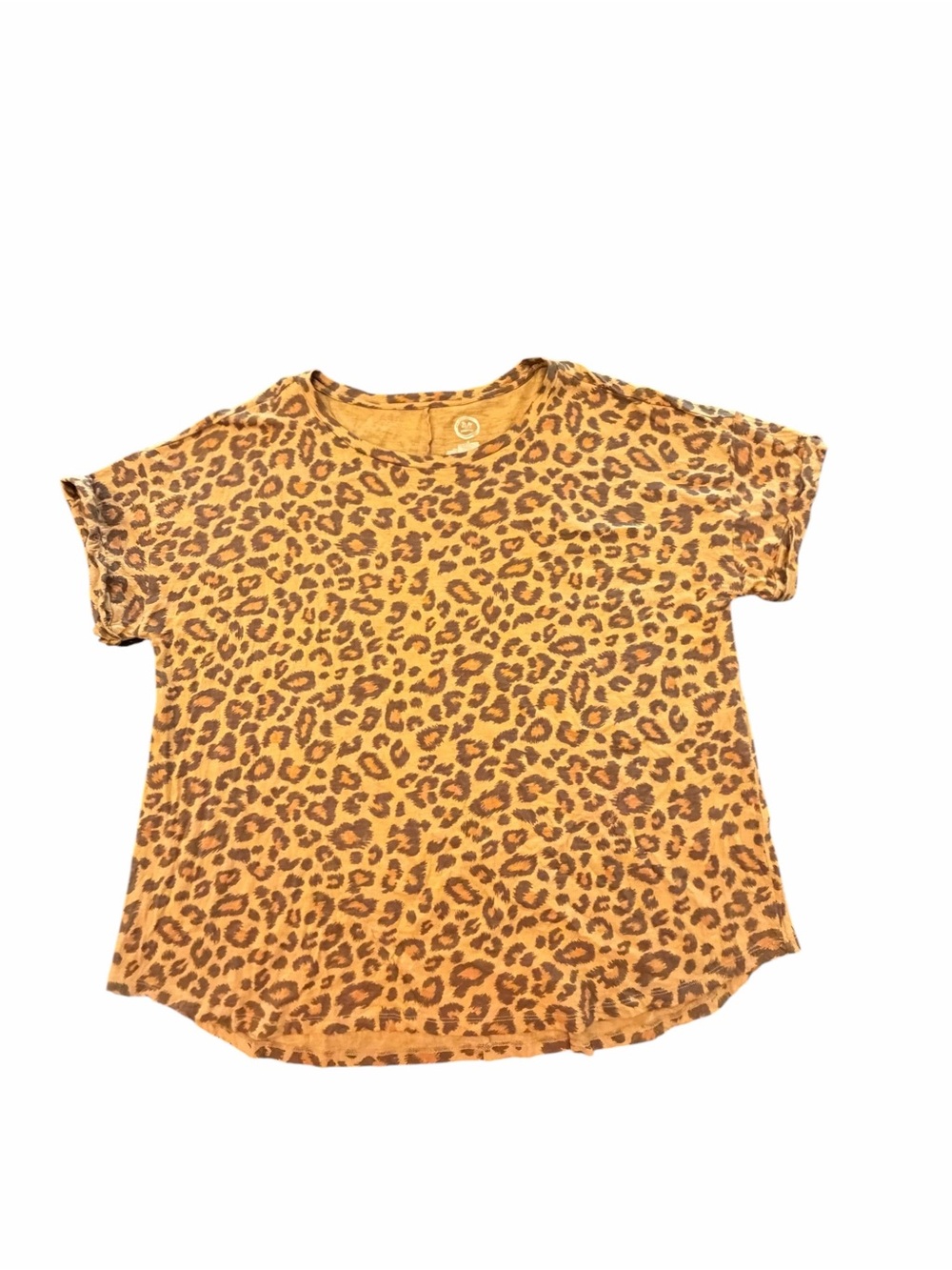 Maurices 24/7 Women’s Leopard Print Size 3X Cuffed Sleeve Pullover Top Casual